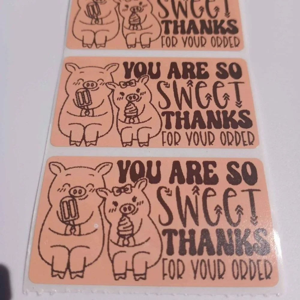 💙100 So Sweet- Shipping Labels Thermal Packaging Stickers 2.25